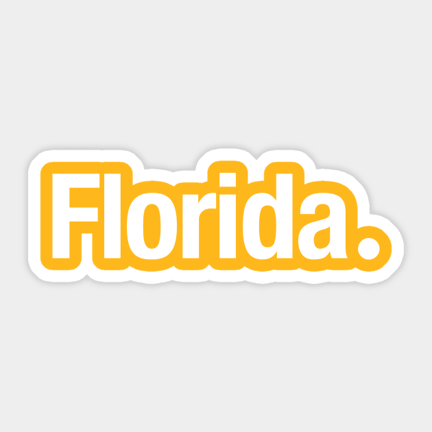 Florida. Sticker by TheAllGoodCompany